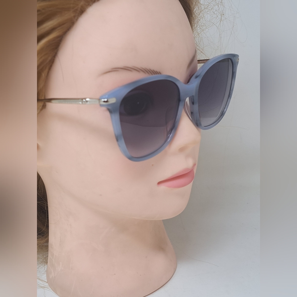 Longchamp Women's Sunglasses Marble Blue Gradient Square LO660S 421 54-17-140 - Picture 9 of 16